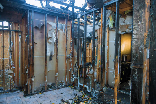 Professional Fire Damage Repair technician working in Ashland, OH